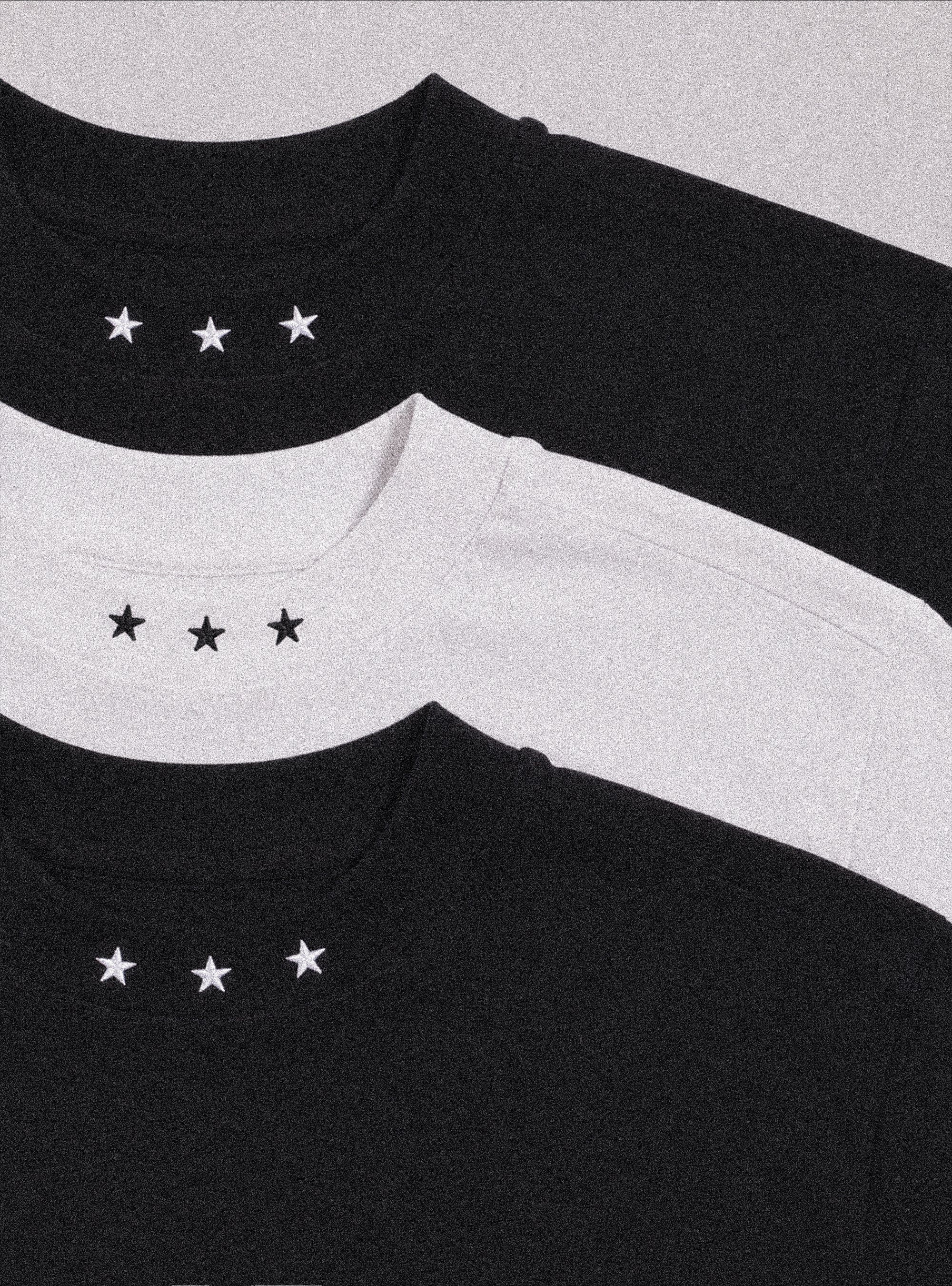 HVĚZDY • CROPPED TEE ✨ ČERNÉ