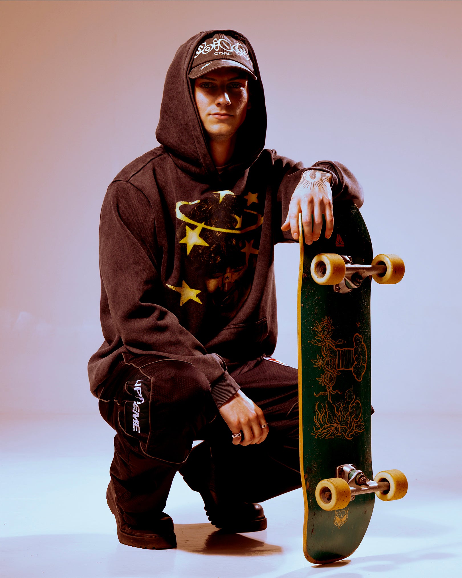 SOFIAN FACE HOODIE 💫 BLACK