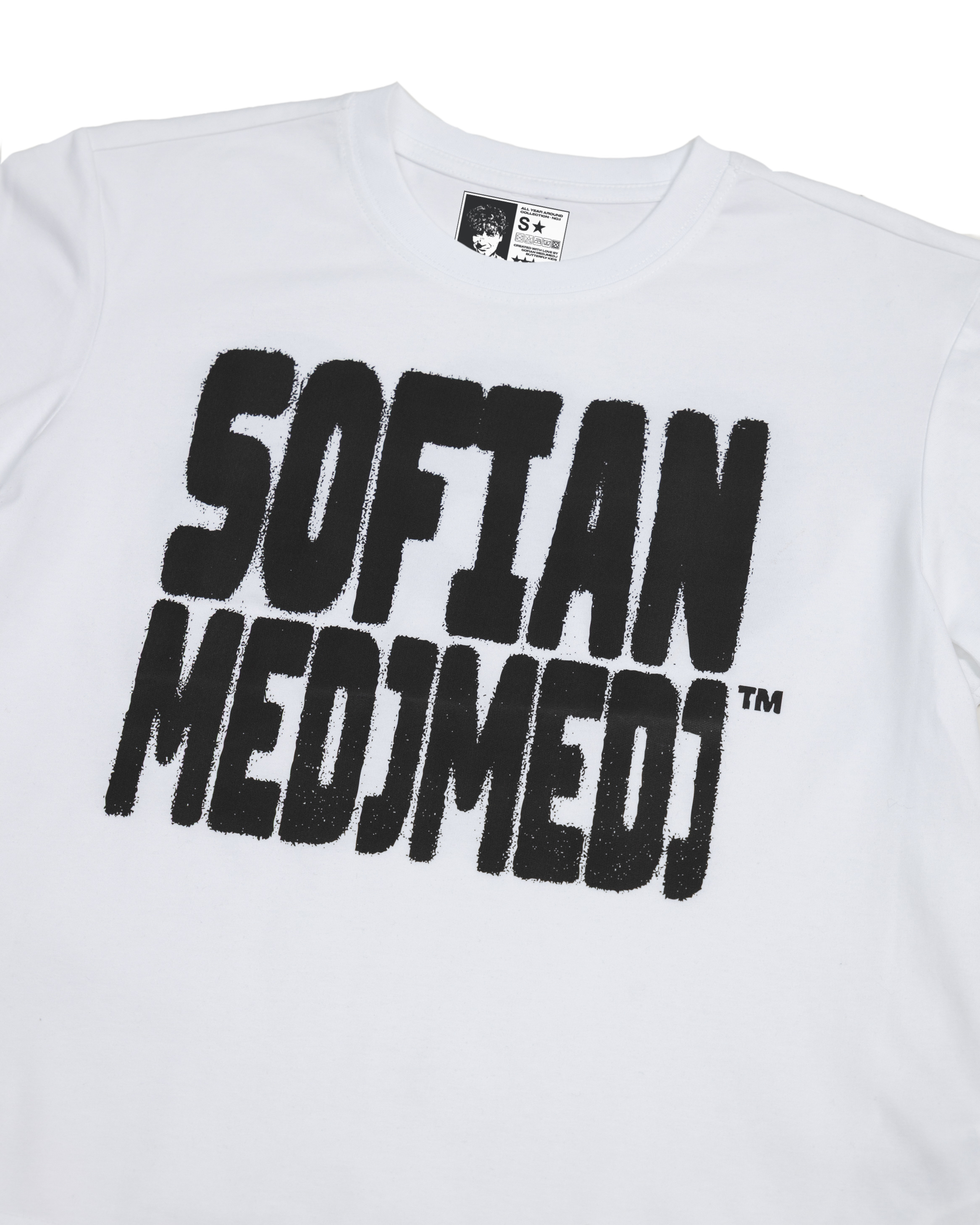 SOFIAN MEDJMEDJ™ CROPPED TEE ⭐️ 888 WHITE