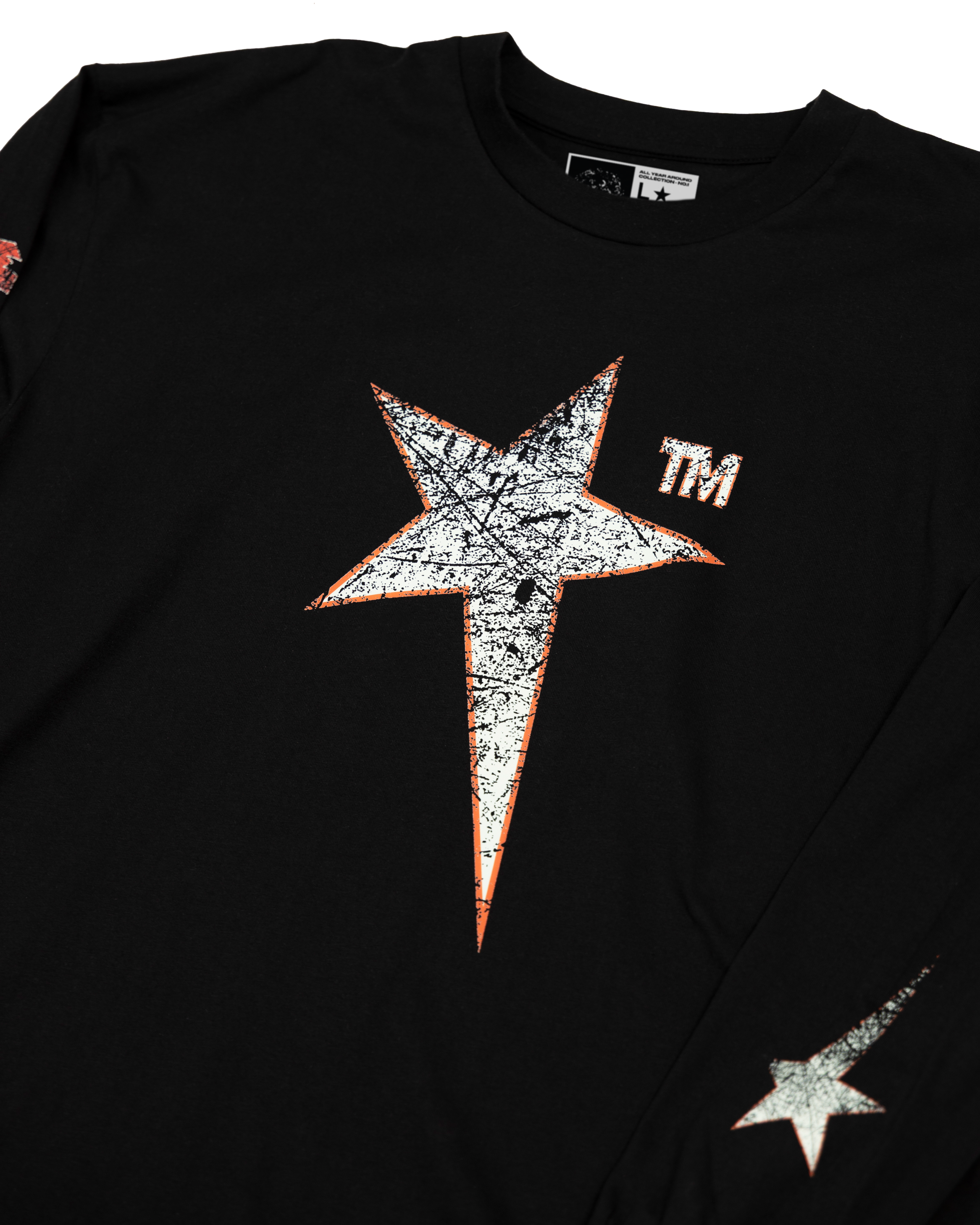 STAR LONG SLEEVE TEE ⭐️ BLACK